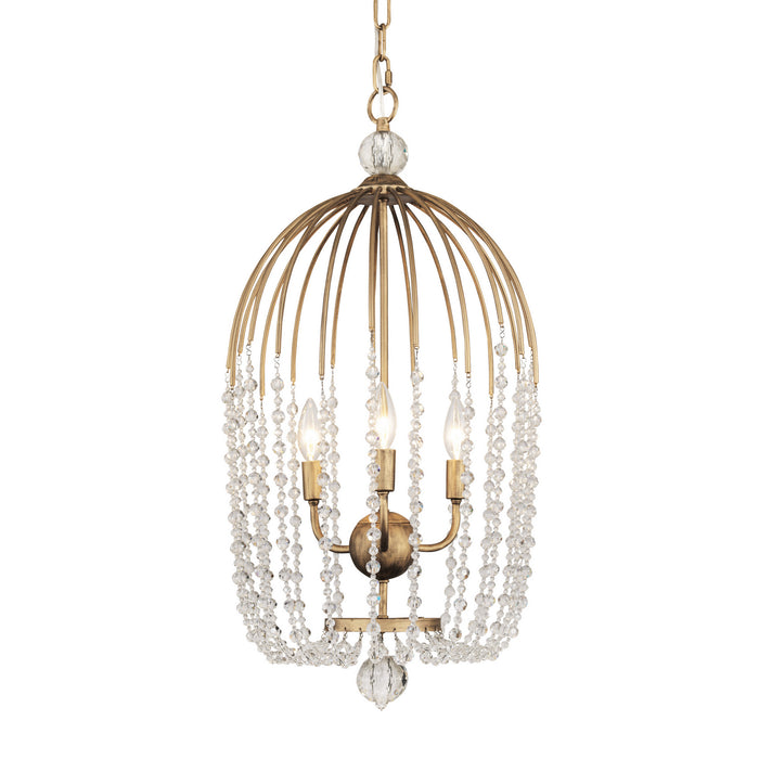Varaluz 343F03HG Three Light Pendant, Havana Gold