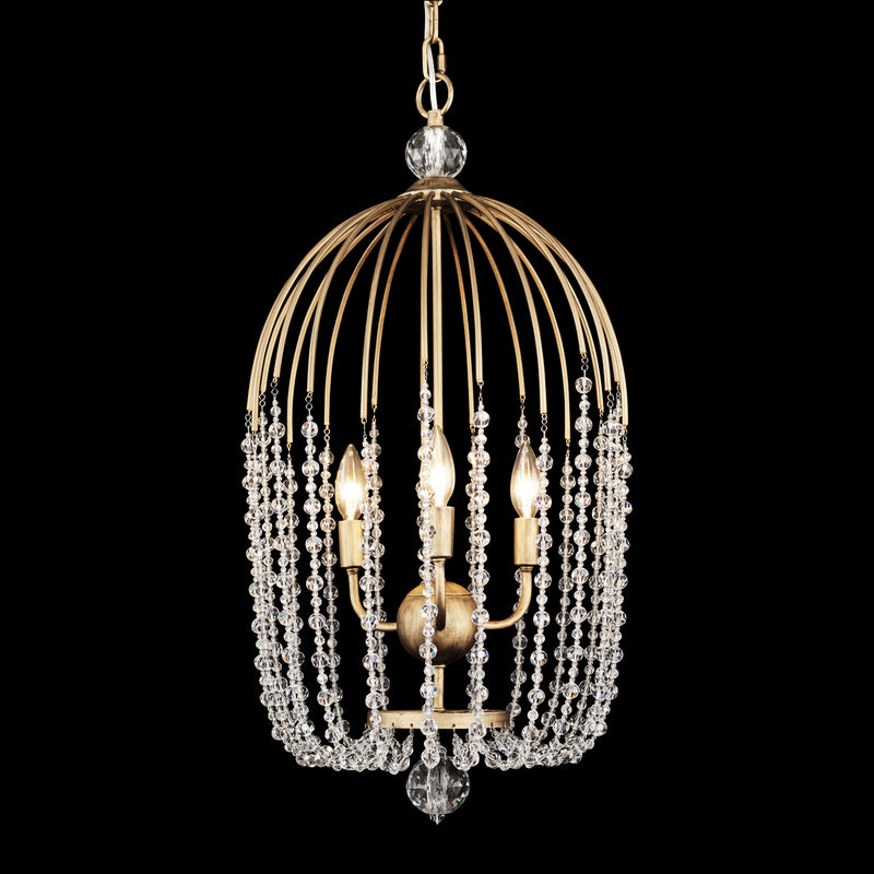 Varaluz 343F03HG Three Light Pendant, Havana Gold