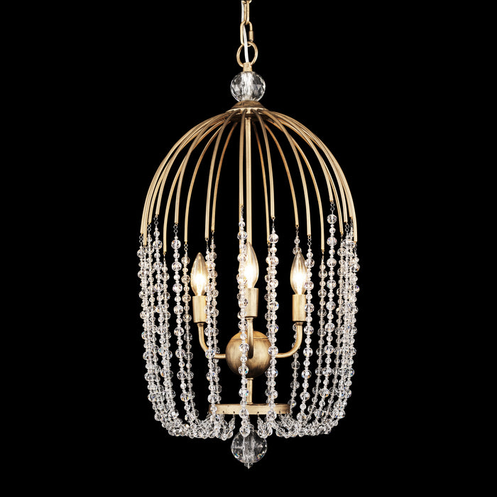 Varaluz 343F03HG Three Light Pendant, Havana Gold