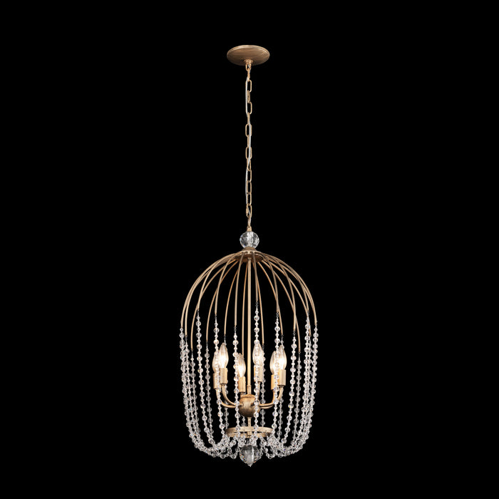 Varaluz 343F06HG Six Light Pendant, Havana Gold