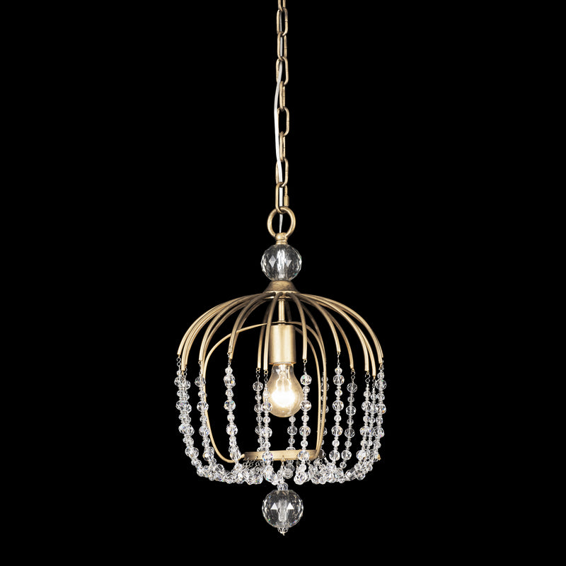 Varaluz 343P01HG One Light Pendant, Havana Gold