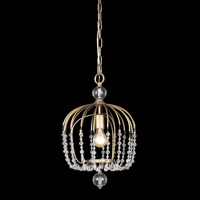 Varaluz 343P01HG One Light Pendant, Havana Gold