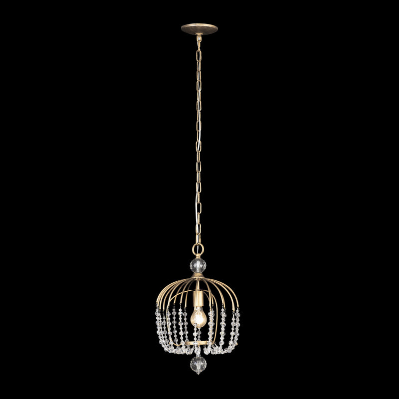 Varaluz 343P01HG One Light Pendant, Havana Gold