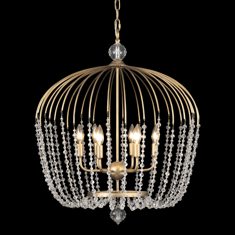 Varaluz 343P06HG Six Light Pendant, Havana Gold