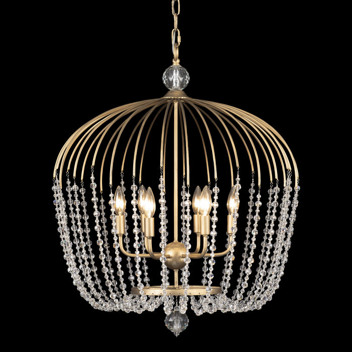 Varaluz 343P06HG Six Light Pendant, Havana Gold