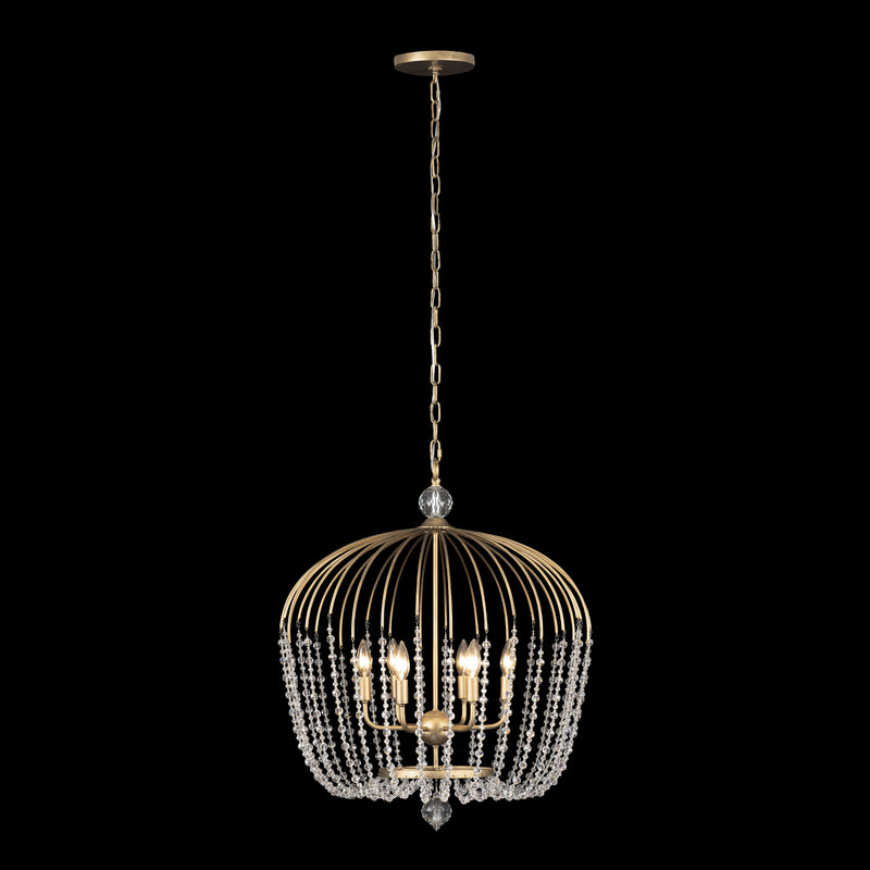 Varaluz 343P06HG Six Light Pendant, Havana Gold