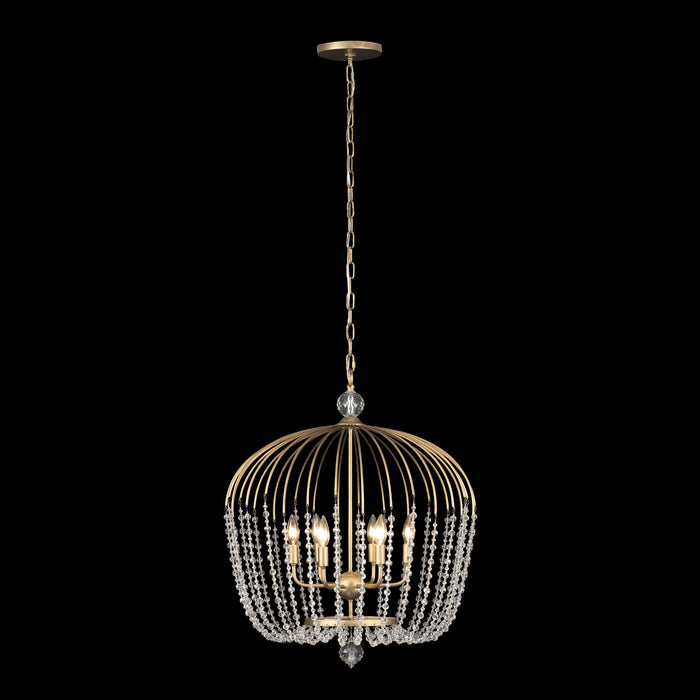 Varaluz 343P06HG Six Light Pendant, Havana Gold