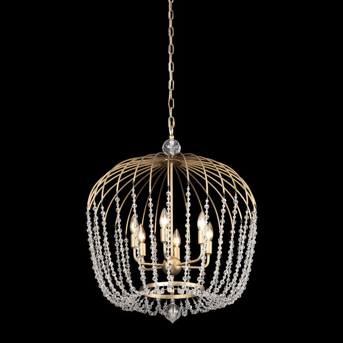 Varaluz 343P06HG Six Light Pendant, Havana Gold