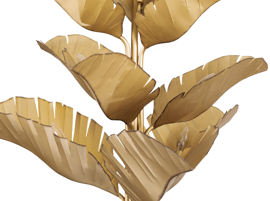 Varaluz 901C09GO Nine Light Chandelier, Gold