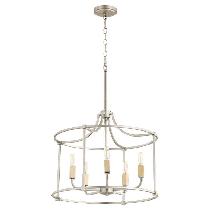 Quorum 646-5-65 Five Light Nook, Satin Nickel