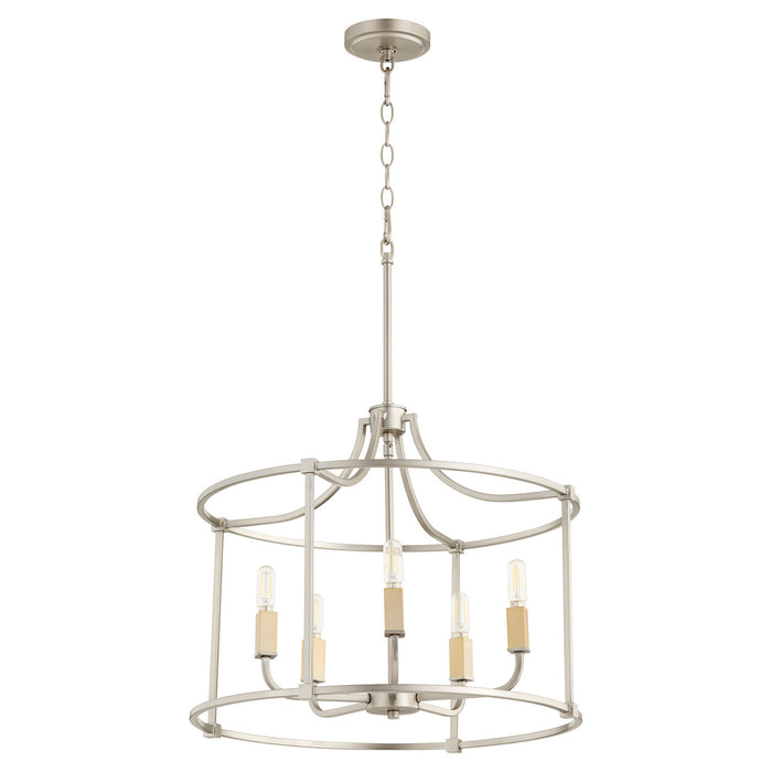 Quorum 646-5-65 Five Light Nook, Satin Nickel