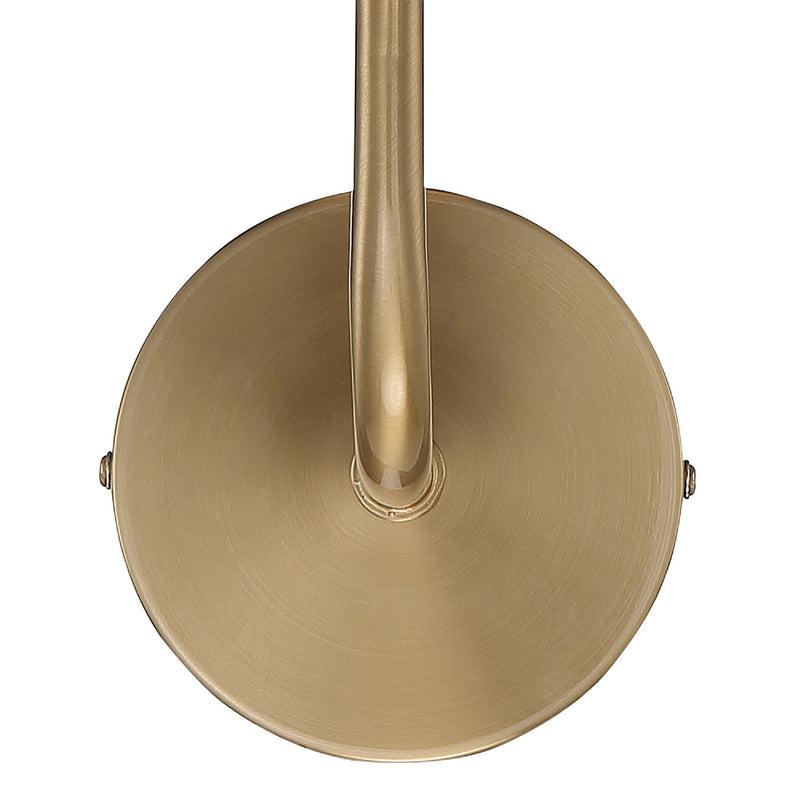 Crystorama BAI-A2101-AG One Light Wall Sconce, Aged Brass
