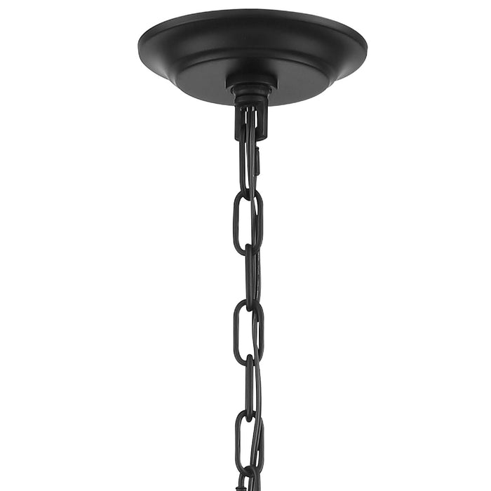 Crystorama BAI-A2108-MK Eight Light Chandelier, Matte Black