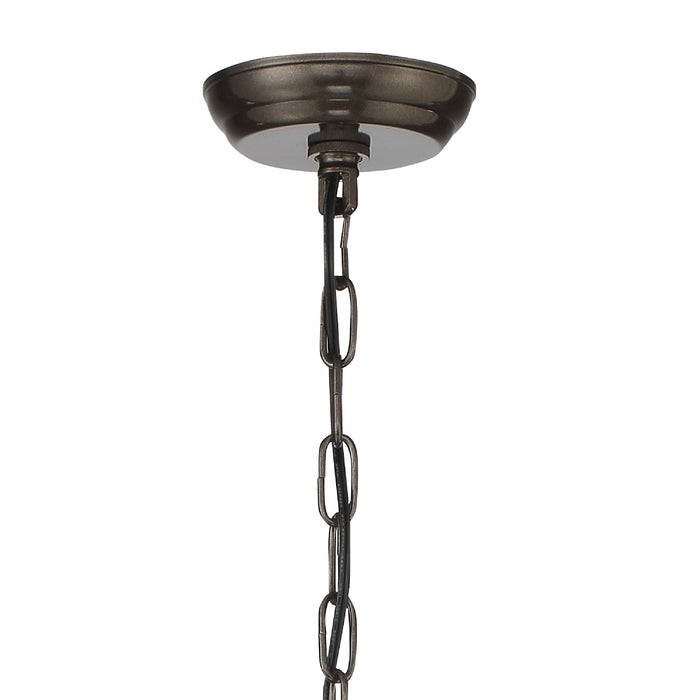 Crystorama 8829-VZ-CL-S 12 Light Chandelier, Vibrant Bronze