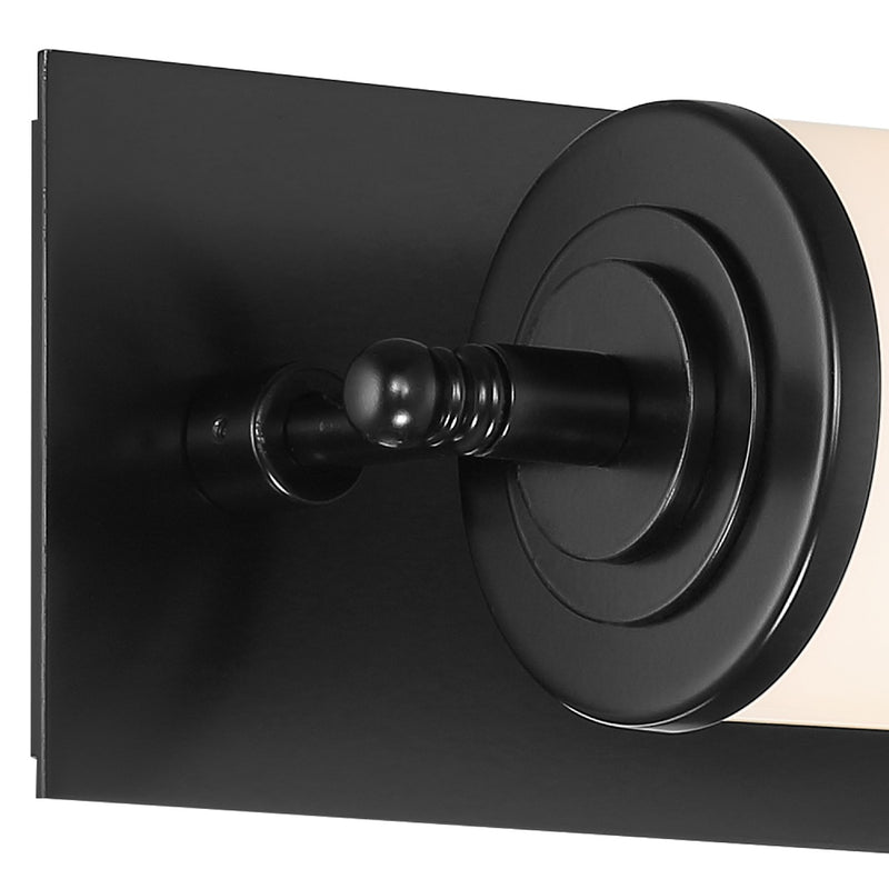 Crystorama FOS-A8050-MK LED Bathroom Vanity, Matte Black