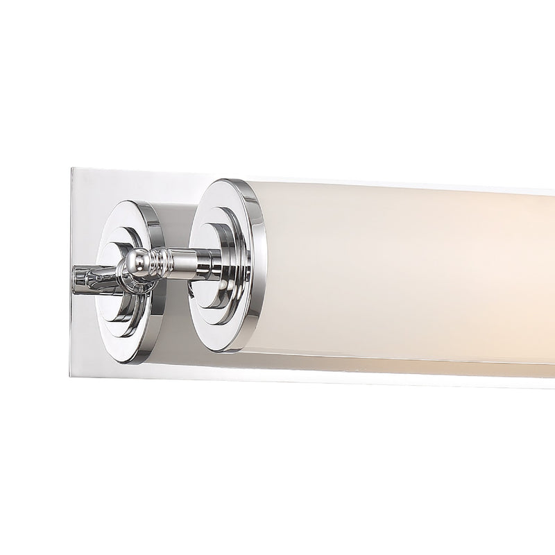 Crystorama FOS-A8051-CH LED Bathroom Vanity, Polished Chrome