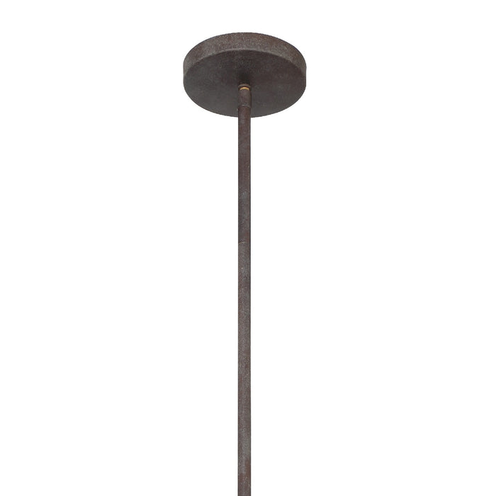 Crystorama JAS-A5010-FB One Light Pendant, Forged Bronze