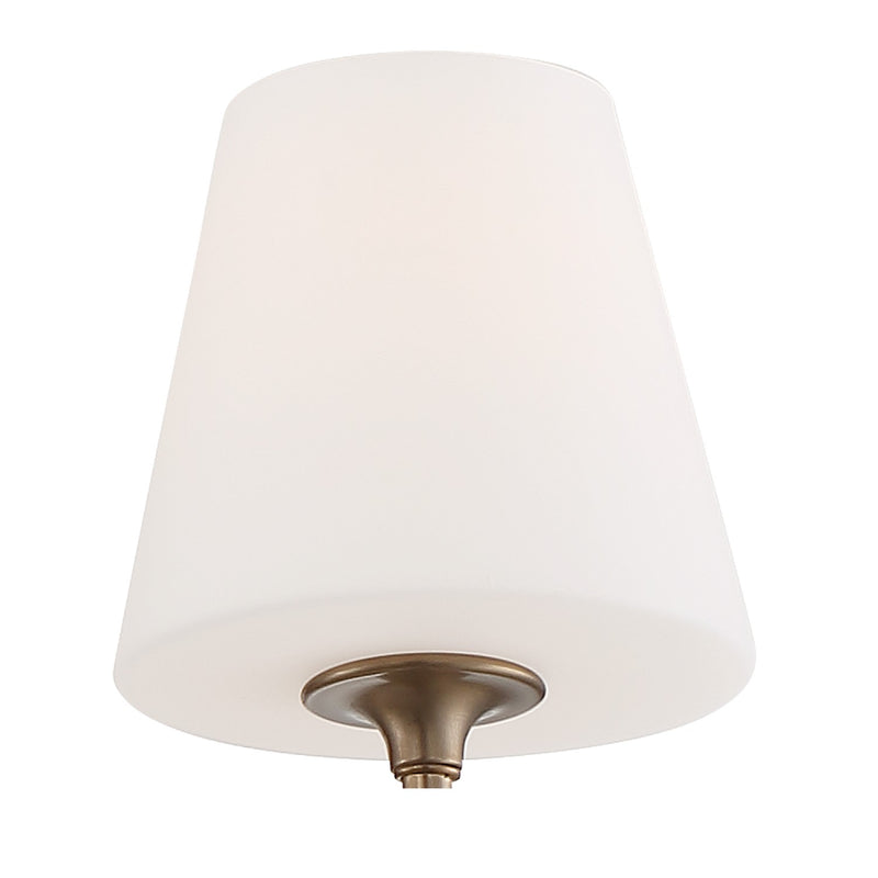 Crystorama KEE-A3006-VG Six Light Chandelier, Vibrant Gold