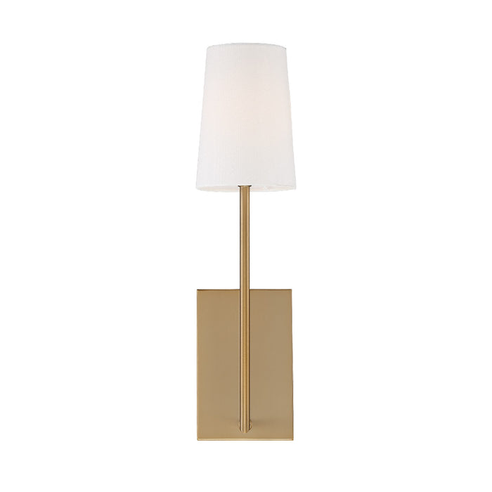 Crystorama LEN-251-VG One Light Wall Sconce, Vibrant Gold
