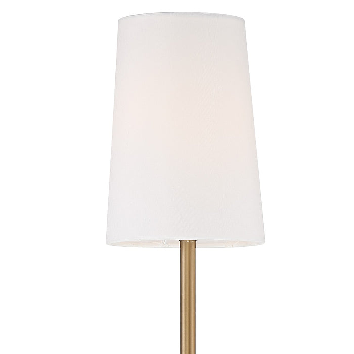 Crystorama LEN-251-VG One Light Wall Sconce, Vibrant Gold