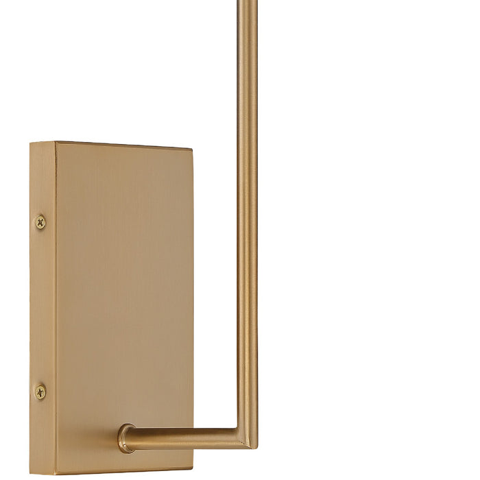Crystorama LEN-251-VG One Light Wall Sconce, Vibrant Gold