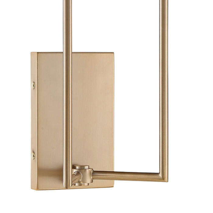 Crystorama LEN-252-VG Two Light Wall Sconce, Vibrant Gold