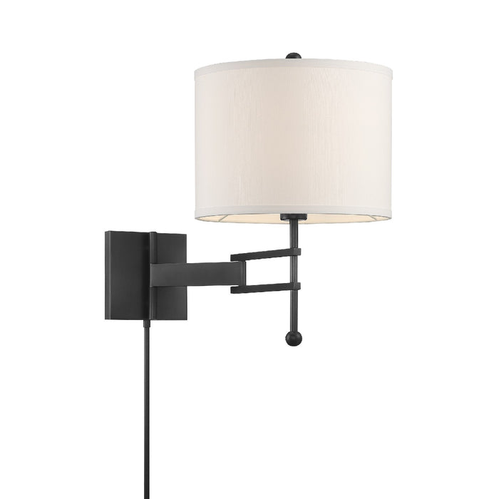 Crystorama MAR-A8031-MK One Light Wall Sconce, Matte Black