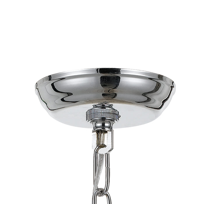 Crystorama 6823-CH-CL-S Three Light Mini Chandelier, Polished Chrome