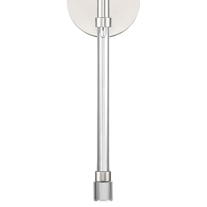 Crystorama RAC-A3501-PN One Light Wall Sconce, Polished Nickel