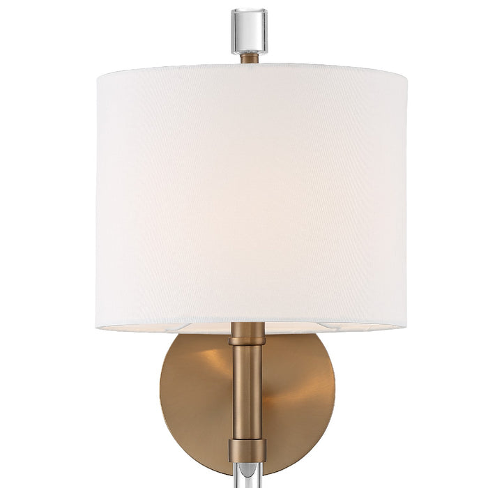 Crystorama RAC-A3501-VG One Light Wall Sconce, Vibrant Gold