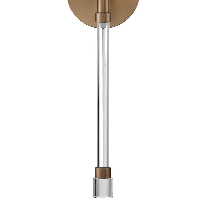 Crystorama RAC-A3501-VG One Light Wall Sconce, Vibrant Gold