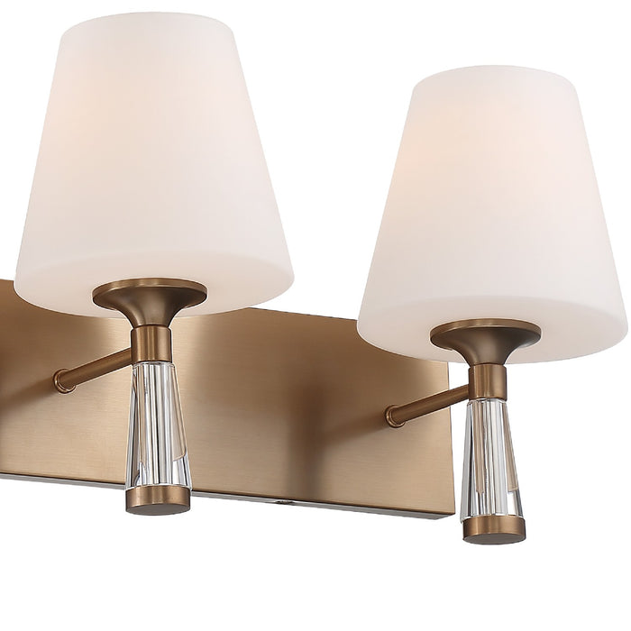 Crystorama RAM-A3403-VG Three Light Bathroom Vanity, Vibrant Gold