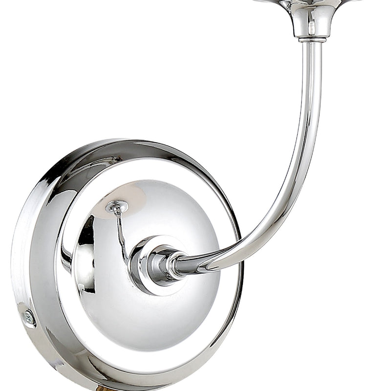 Crystorama 2441-OP-CH One Light Wall Sconce, Polished Chrome