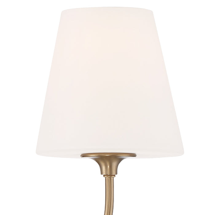 Crystorama 2441-OP-VG One Light Wall Sconce, Vibrant Gold