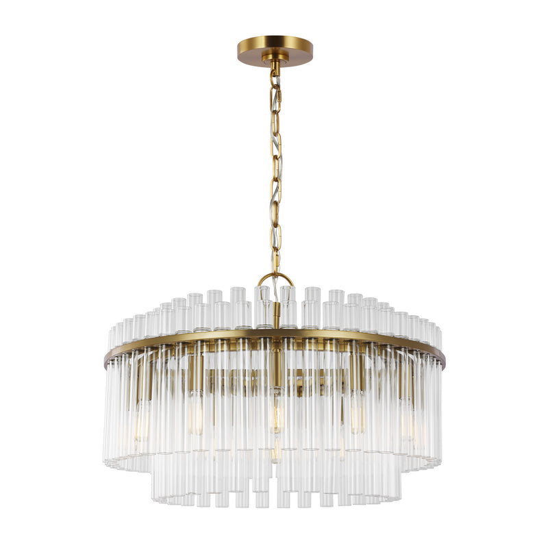 Visual Comfort Studio CC12812BBS 12 Light Chandelier, Burnished Brass