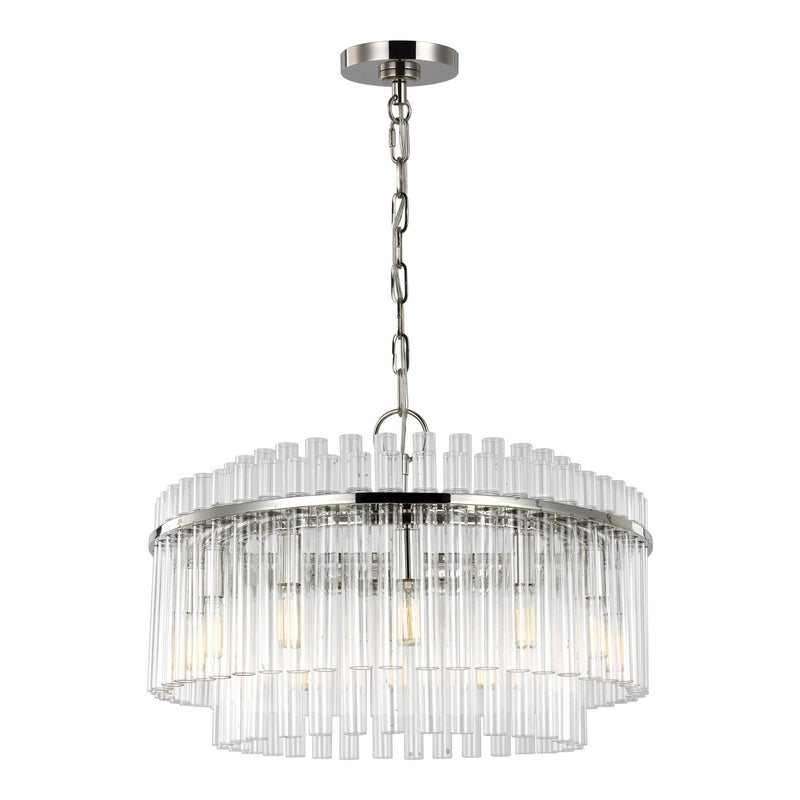 Visual Comfort Studio CC12812PN 12 Light Chandelier, Polished Nickel