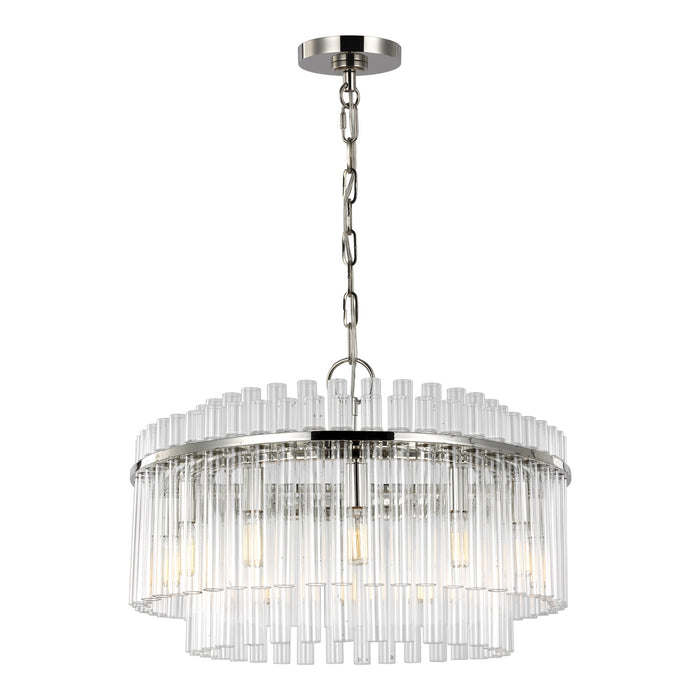 Visual Comfort Studio CC12812PN 12 Light Chandelier, Polished Nickel