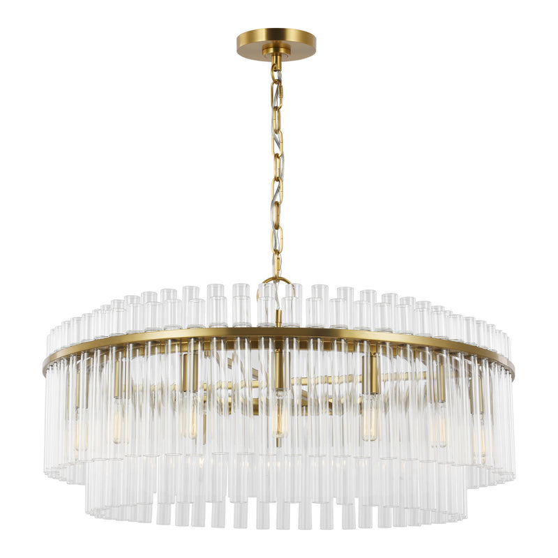 Visual Comfort Studio CC12916BBS 16 Light Chandelier, Burnished Brass
