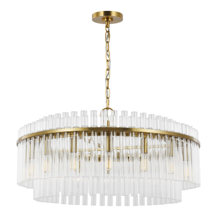 Visual Comfort Studio CC12916BBS 16 Light Chandelier, Burnished Brass