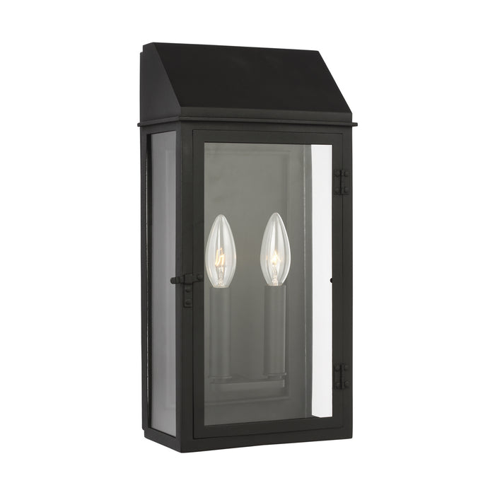 Visual Comfort Studio CO1262TXB Two Light Outdoor Wall Lantern, Textured Black