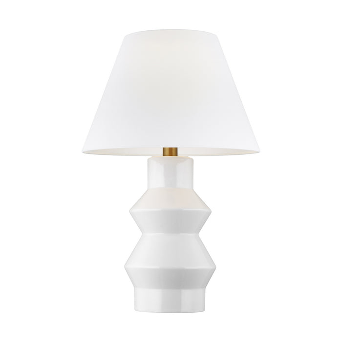 Visual Comfort Studio CT1041ARCBBS1 One Light Table Lamp, Arctic White