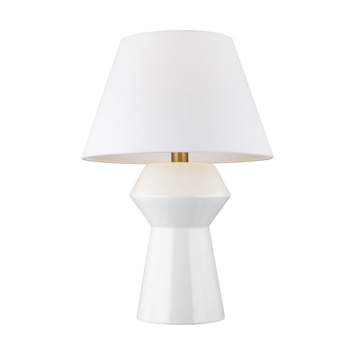Visual Comfort Studio CT1061ARCBBS1 One Light Table Lamp, Arctic White