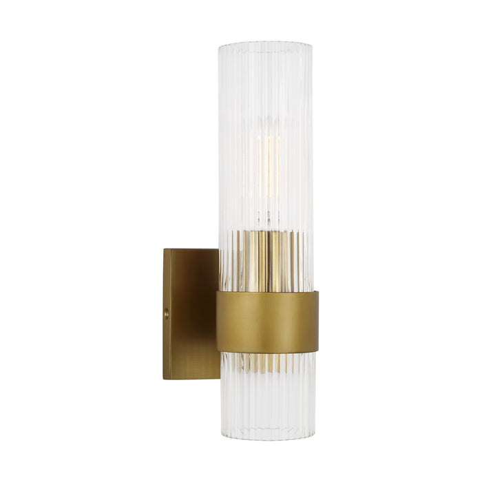 Visual Comfort Studio CV1021BBS One Light Wall Sconce, Burnished Brass