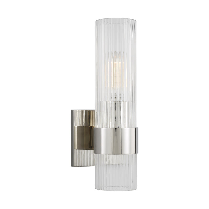 Visual Comfort Studio CV1021PN One Light Wall Sconce, Polished Nickel