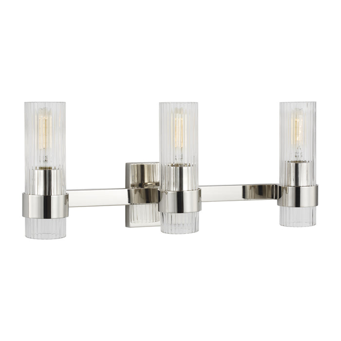 Visual Comfort Studio CV1023PN Three Light Vanity, Polished Nickel