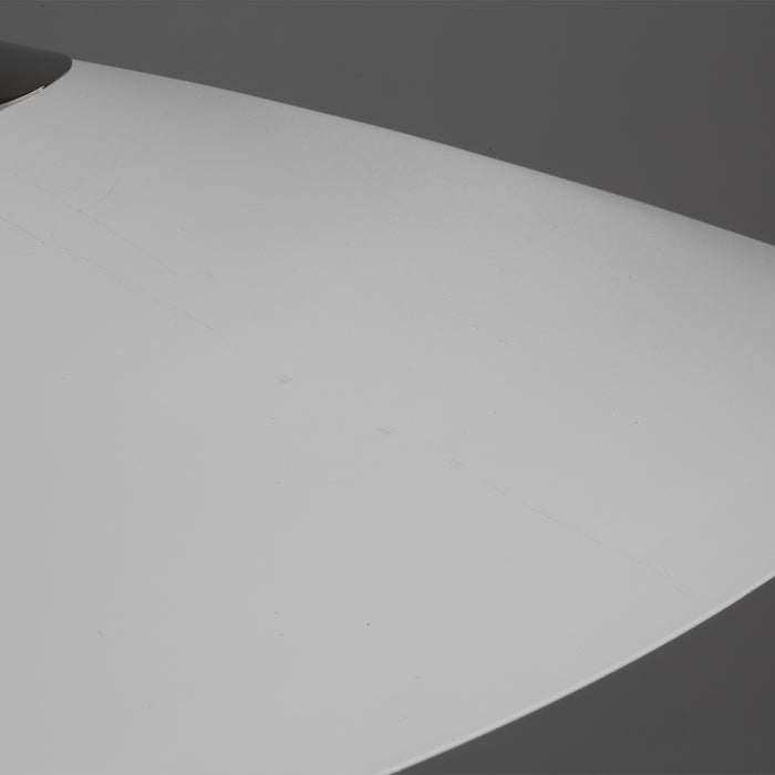 Visual Comfort Studio EP1231MWTPN One Light Pendant, Polished Nickel