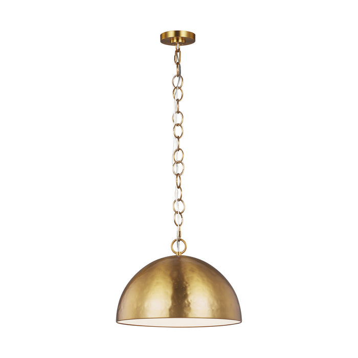 Visual Comfort Studio EP1241BBS One Light Pendant, Burnished Brass