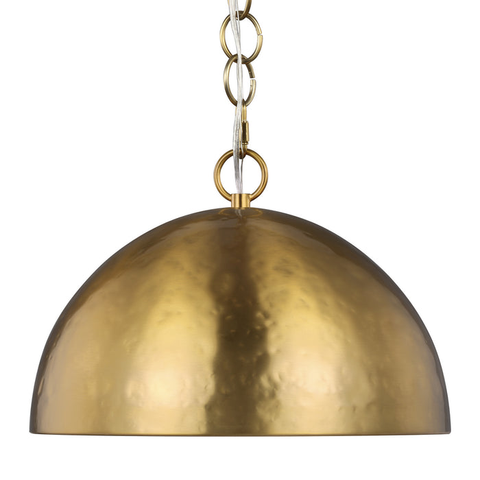 Visual Comfort Studio EP1241BBS One Light Pendant, Burnished Brass