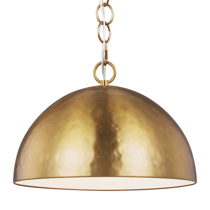 Visual Comfort Studio EP1241BBS One Light Pendant, Burnished Brass