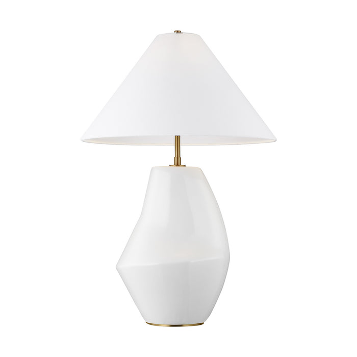 Visual Comfort Studio KT1221ARC1 One Light Table Lamp, Arctic White